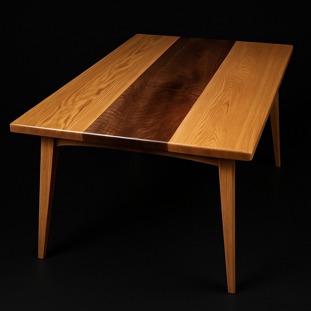 Oak and Walnut dining table