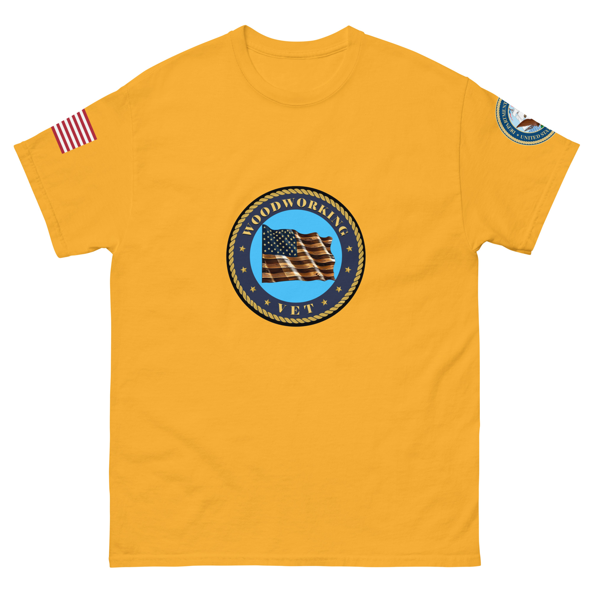 Unisex classic tee Navy logo - Image 4