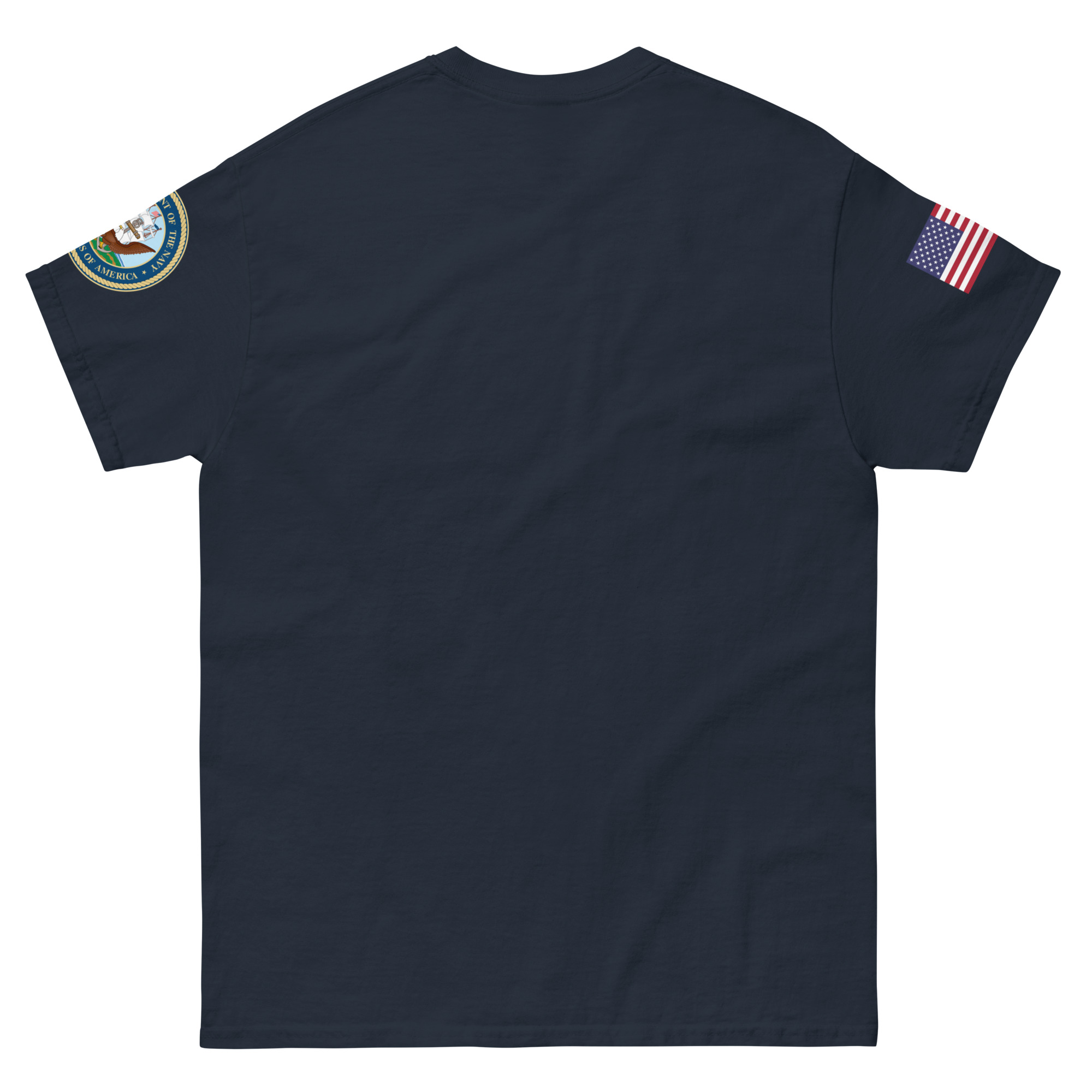 Unisex classic tee Navy logo - Image 3