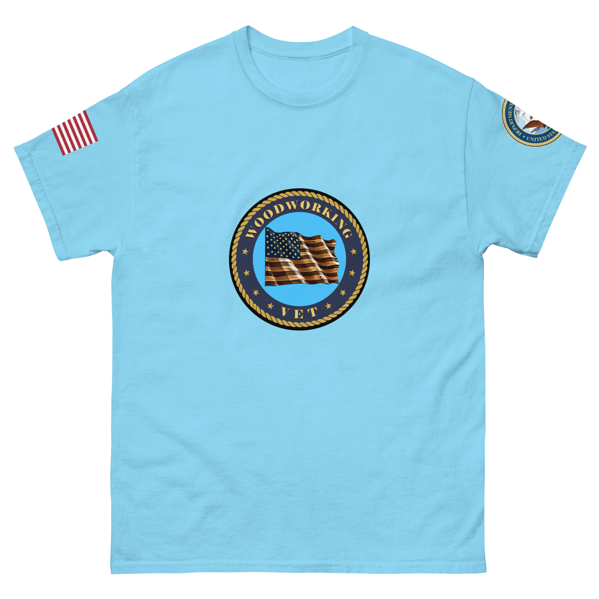 Unisex classic tee Navy logo - Image 6